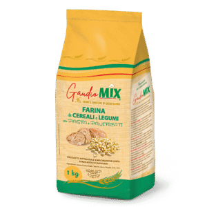 Farina di Cereali e Legumi GaudioMIX per Pasta e Panificati da 1kg.