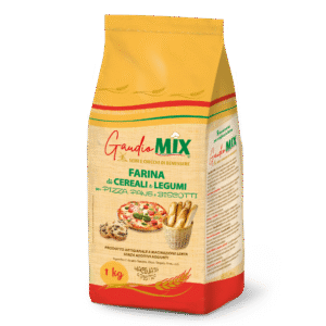 Farina di Cereali e Legumi GaudioMIX per Pizza, Pane e Biscotti da 1kg.