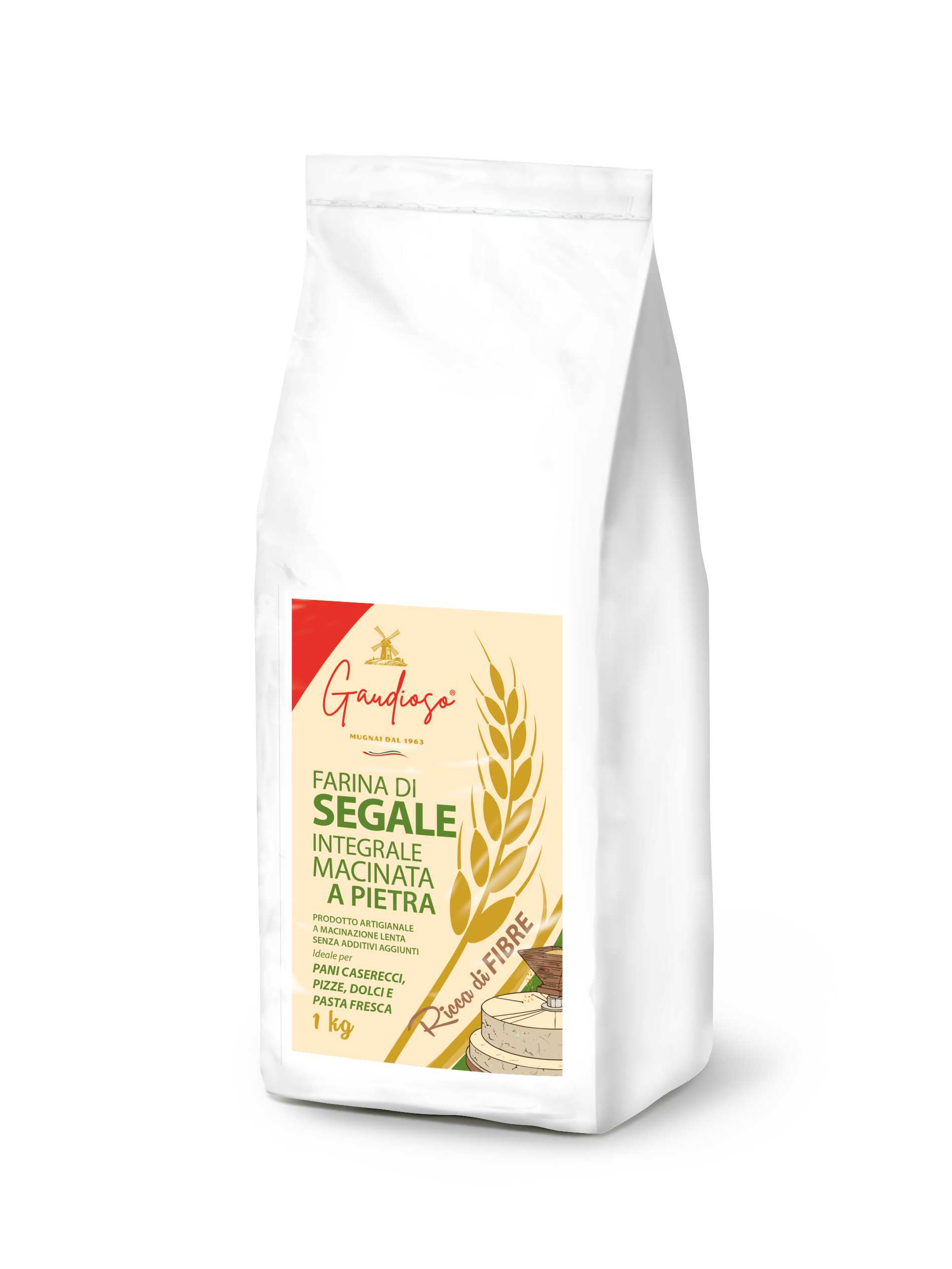 Farina di Segale Integrale Macinata a Pietra da 1kg.