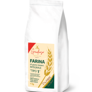 Farina di Grano Tenero Integrale "TIPO 1" da 1kg.