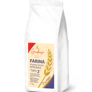 Farina di Grano Tenero Integrale "TIPO 2" da 1kg.