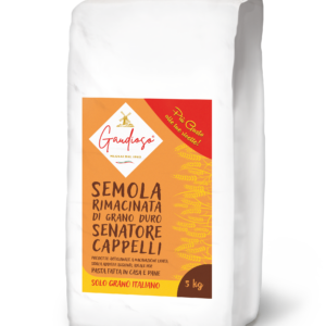 Semola Rimacinata di Grano Duro "Senatore Cappelli" da 5kg.